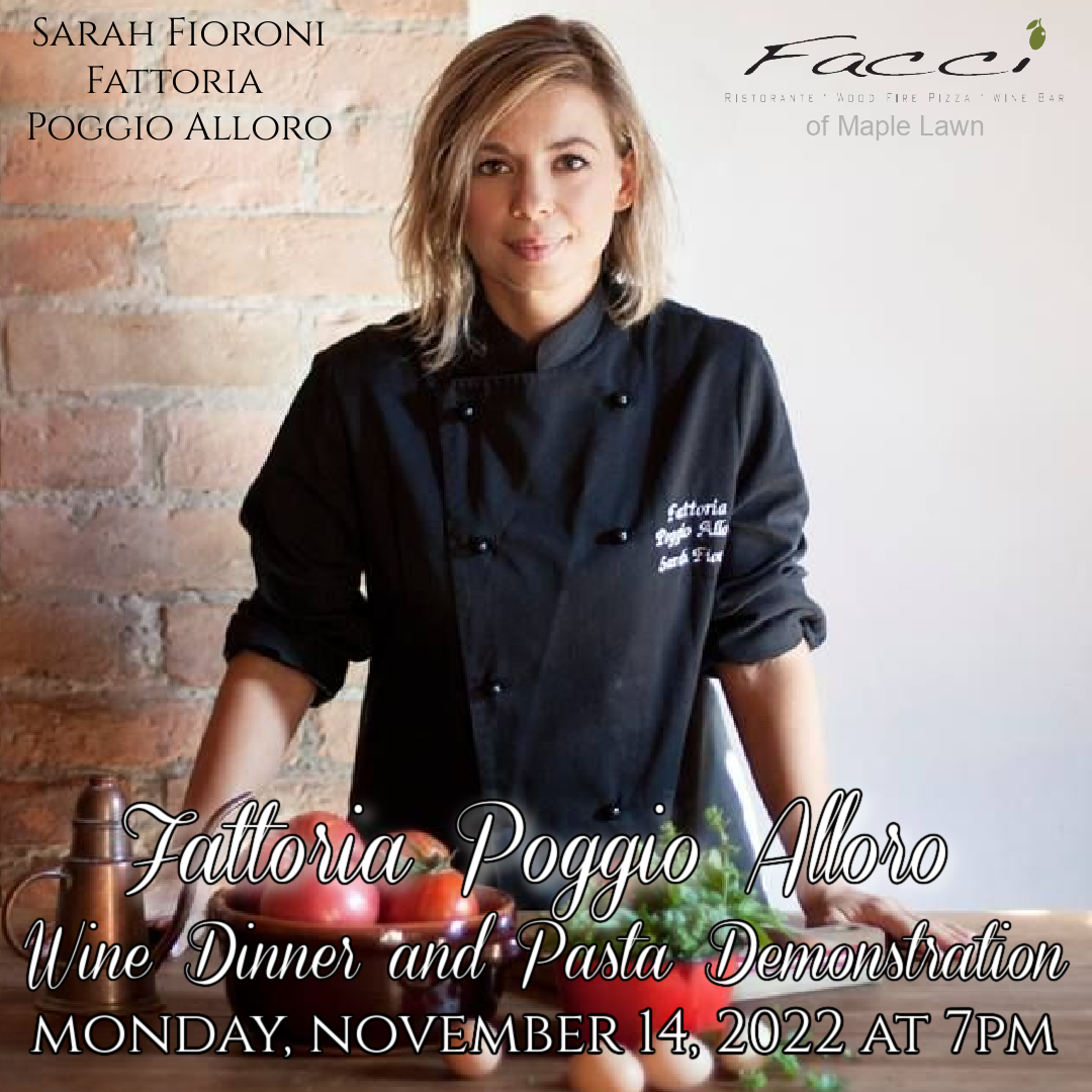 Wine Dinner at Facci Maple Lawn