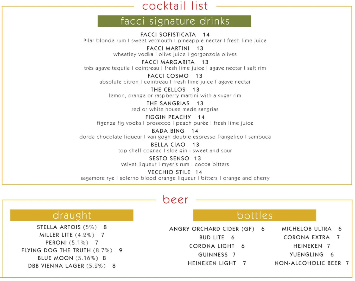 Cocktails main menu2